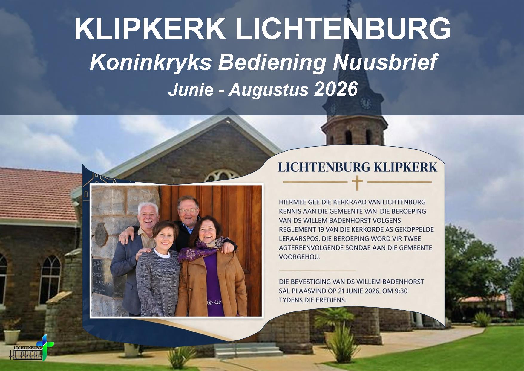 klipkerk wereldfokus, Wereldfokus nuus, Lichtenburg N G Klipkerk